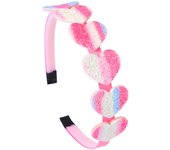 1Pcs/Set Rainbow Glitter Heart Hairband Kids Shiny Star Headband Party Gradient Hoop For Girls Headwear Hair Sequins Accessories