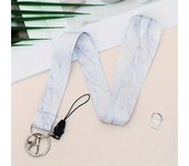 Universal  Mobile Phone Lanyard Marble Neck Strap Keychain Anti-lost Lanyard for ID Card Holder Keys Keychain Gift Accessories