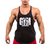 Y Back Bodybuilding Stringer Tank Top Men Cotton Gym Sleeveless Shirt Men Fitness Vest Summer Singlet Sportswear Workout Tanktop