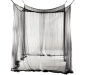 Mosquitera, dosel para cama, cortina de red para cama colgante de cuatro puertas con kit para colgar