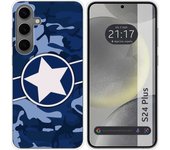 Funda Silicona para Samsung Galaxy S24+ Plus 5G diseño Camuflaje 03 Dibujos