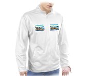 MERCHANDMANIA CHAQUETA TECNICA CON 2 IMPRESIONES deporte playa kayak amigos isla tropical 2 logos jacket