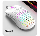RAIKU G701 Wired 6 Keys Mouse Colorful Lighting Gaming and Office For Microsoft Windows and Apple IOS System