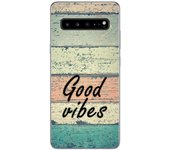 Tumundosmartphone Funda Gel Tpu para Samsung Galaxy S10 5G diseño Madera 01 Dibujos