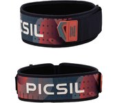 PICSIL Cinturón Lumbar Recto Lockpro Para Levantamiento de Pesas, Ideal para Powerlifting, Sentadillas, Halterofilia, Diseñado Para Todo Tipo de Atletas