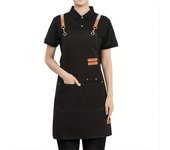 1pc, Linen Apron, Thickened Waterproof Waist Apron For Cleaning, Fashion Housework Kitchen Household Workwear, Kitchen Supplies