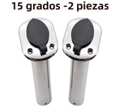 2Pcs 15/30/90 Degree Fishing Rod Pod Stainless Steel Fishing Pole Flush Mount Boat Fishing Rod Holder for Marine Boat Accessorie