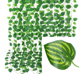 26/4M Artificial Plant Green Ivy Leaf Garland Hanging Vines Outdoor Greenery Wall Decor DIY Fake Wreath Leaves Home Party Decor