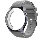 Silicone Case+band For Samsung Galaxy watch 46mm 42mm strap Gear S3 Frontier Band Sports watchband+Protector watch case 42/46 mm