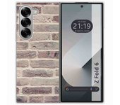 Tumundosmartphone Funda Carcasa Dura para Samsung Galaxy Z Fold 6 5G diseño Ladrillo 01 Dibujos