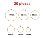 20pcs/lot Gold Stainless Steel Big Circle Wire Hoops Loop Earrings High Quality for DIY Dangle Earring Jewelry Making Supplies