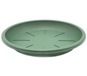 CABLEPELADO - Plato Maceta 20 cm - Plato para macetas con MAX de 15,5cm de Base - PP Alta Resistencia - Verde