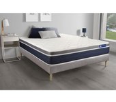 Pack colchón Actilatex confort 120x190cm + Somier, Látex y espuma viscoelástica, 7 zonas de confort