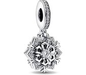 New 925 Sterling Silvering Christmas Snowflake Charm of ley 925 Chain Beaded Fit Original Pandora Bracelet DIY Ladies Jewelry