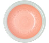 Plato Hondo Cerámico Quid Kaleido 21,5CM - Material Cálido y Natural - Gran Tamaño para Raciones Extrasaludables - Apto Microondas