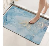 Marbling Pattern Bath Mat Super Absorbent Shower Room Indoor Doormats Washable Easy Clean Diatomite Rugs Washroom Floor Carpet