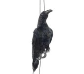 Collar Realista Dead Crow Decoy Extra Natural Negro Plumas Cuervo