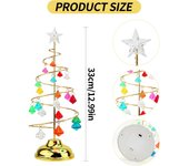 Luces de Cristal PARA EL Árbol de Navidad De sobremesa 33cm