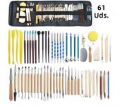 Pottery Clay Sculpting 8-62Pcs Tools Set Kit Smoothing Wax Carving Ceramic Tools Polymer Shapers Modeling Carved Tool Sculpture