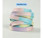 New Flats Sneakers Laces Fashion AF1/AJ Sports Shoelace 100/120/140/160/180CM 0.8CM Width Tie-dye Shoelaces Shoes Accessories