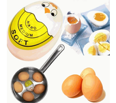 CHEFZOCO Temporizador De Huevos Cocidos, Indicador de Cocción de Huevos, Medidor de Cocción de Huevos, Egg Timer, Temporizador para Cocción de Huevos, indicador Huevo Hervido Suave, Medio y Duro
