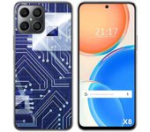 Funda Silicona para Huawei Honor X8 diseño Circuito Dibujos