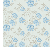 Papel Pintado Floral hortensias azules