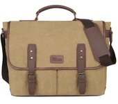 Bolso Grande de Lona europeo y Americano, Bandolera de viaje, cartera, maletín, Bolso de Negocios adoptado para portátil de 15,6 pulgadas