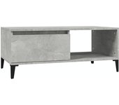 vidaXL Mesa de centro madera contrachapada 90x50x36,5 cm Blanco, Negro, Blanco brillante Mesita de Salón o Comedor o Auxiliar Mesa de Café Meuble Salón
