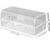Large Outdoor Electrical Box Waterproof Outdoor Extension Cord Cover Box Plug Protective Box with Lock Plug Socket Storage Box