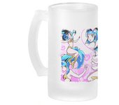MERCHANDMANIA JARRA CERVEZA CRISTAL urusei yatsura lamu lum la chica invasora ogro oni kirin esmerilada esmerilado 500ml