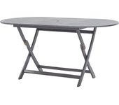 Mesa de Jardín plegable Madera maciza de Acacia 160x85x75 cm