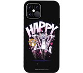 Funda original compatible con iPhone 12 - 12 Pro Negro con un diseño de T&j Happy