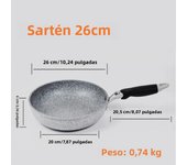 Durable Stone Frying Pan28/26/24/20cm Wok Non-stick Pan Skillet Cauldron Induction Cooker Pans Pancake Egg Gas Stove Home
