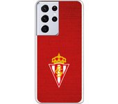 Funda original compatible con Samsung Galaxy S21 Ultra - S30 Ultra - Sporting escudo bordado sobre rojo