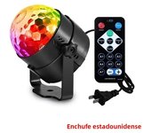 Sound Activated LED Stage Disco Light Rotating DJ Ball With Remote Control Color Party Atmosphere Lamp for Home KTV Bar Xmas