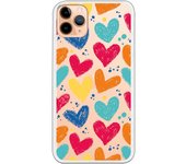 Funda compatible con iPhone 11 Pro Max - Corazones color