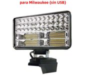 8IN Led Light Portable Spotlight Cordless Outdoor Work Fishing Handheld Emergency Tools Fit Makita/Dewalt/Milwaukee 18V Battery