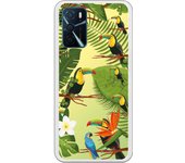 Funda compatible con Oppo A16 - Tucanes fondo Verde