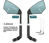WEST BIKING Anti-Glare Bicycle Mirror Explosion-Proof Handlebar Rear View Mirror 360 Degree Rotation for Electric Scooter Bike