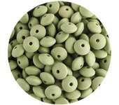 Sunrony 100pcs/lot Silicone Lentil Beads 12mm Charms Abacus Bead DIY Bracelet Necklace Pacifier Chain Jewelry Accessories