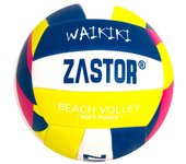 Balón de Vóley Playa Zastor Waikiki BV1500 T-5,fabricado con materiales de alta calidad, brindando un rendimiento excepcional durante tus partidos.
