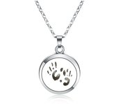 New Cute cat Aroma Diffuser Pendant Stainless Steel Magnetic Aromatherapy Essential Oil Diffuser Perfume Locket Necklace Jewelry