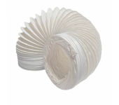 TUBO EVACUACIÓN SECADORA 80mm DIAMETRO 3 METROS LARGO VAPOR PVC BLANCO