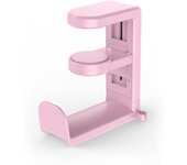 360° rotating headphone hanger, adjustable gaming headphone hook, under-desktop design, universal fit