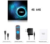 New TV Box Smart T95 Android 14 Dual Band Wifi 2.4G 5G Video 4k 6K Ram 8GB 64GB 128GB Set Top Box Media Player PK H96 Max RK3528