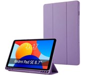 Tumundosmartphone Funda con tapa Smart para Xiaomi Redmi Pad SE 8.7 color Morado