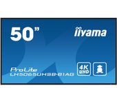 iiyama LH5065UHSB-B1AG pantalla de señalización Pantalla plana para señalización digital 125,7 cm (49.5") LCD Wifi 800 cd / m² 4K Ultra HD Negro Procesador incorporado Android 11 24/7