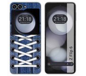 Tumundosmartphone Funda Carcasa Dura para Samsung Galaxy Z Flip 6 5G diseño Zapatillas 01 Dibujos