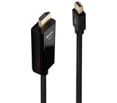 Lindy 36927 adaptador de cable de vídeo Diplayport HDMI Negro
